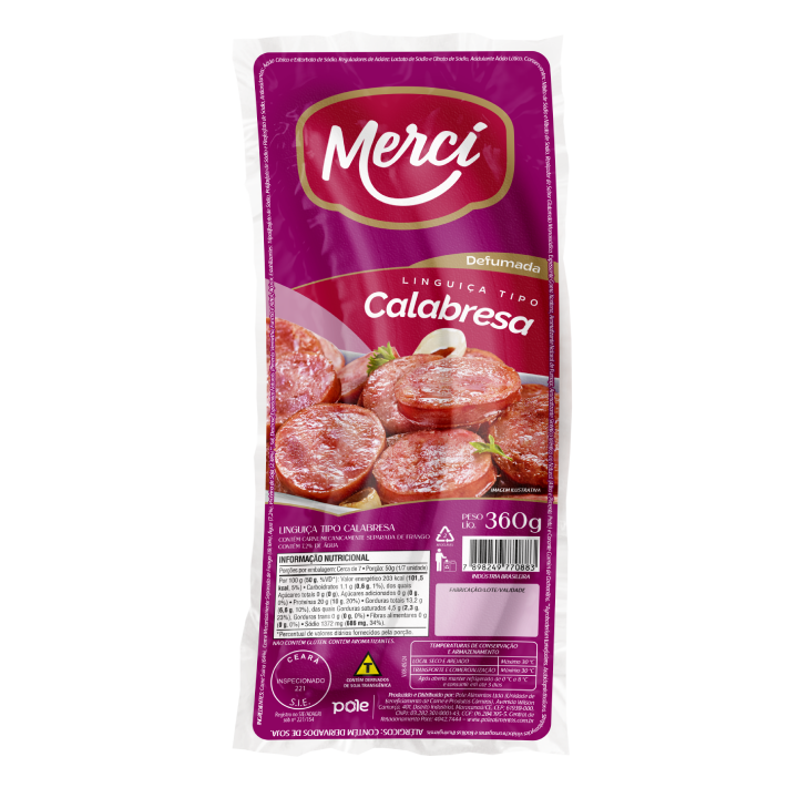 Linguiça Calabresa 360g - Mercí